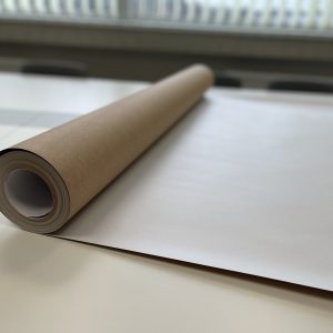 Coating floor paper in rolls 257 gsm + 10 gsm LDPE, 1300 mm